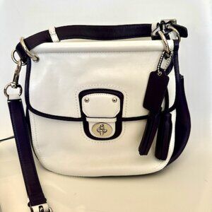 Coach Legacy Bag White and Purple NWT
